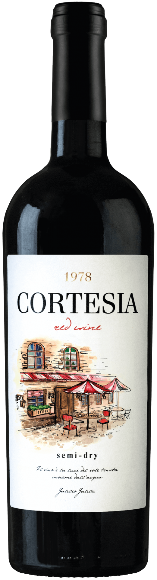 Red grape wine Cortesia